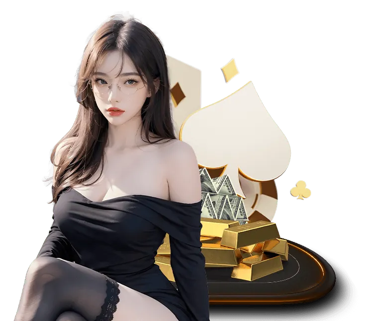 Bàn chơi Baccarat với chip và bài